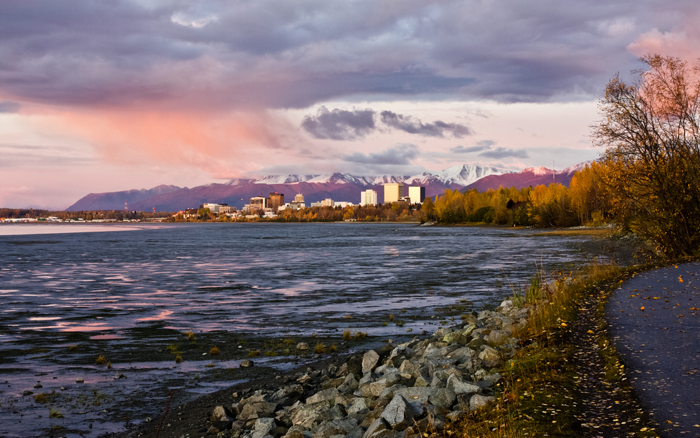 Stunning views of the Anchorage skyline. 