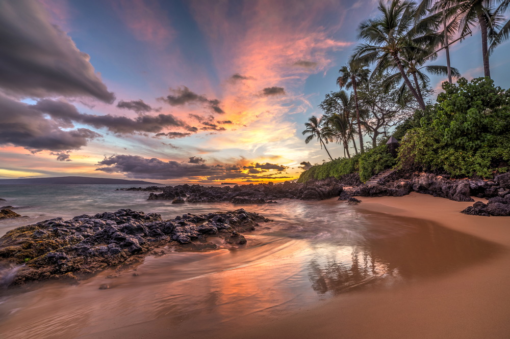 Hawaii sunset. 