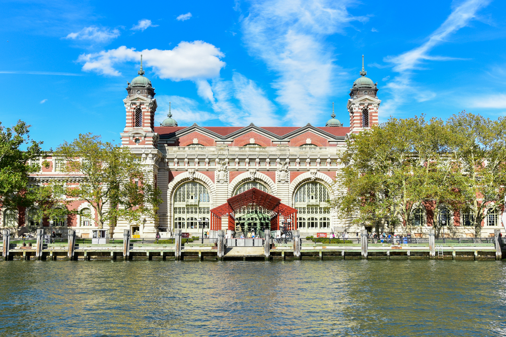 Front view of Ellis Island Immigration Museum