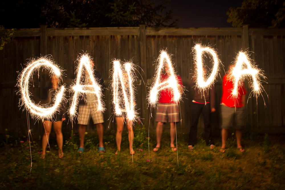 Canada word spelled out